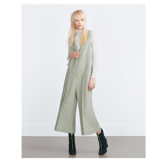 zara wool jumpsuit